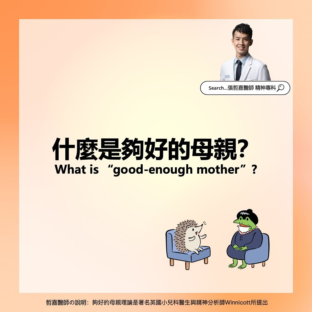 張哲嘉醫師的衛教圖文封面：什麼是夠好的母親？